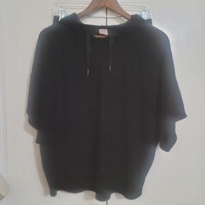 Secret Treasures Black Short Sleeve Hooded  Lounge Set